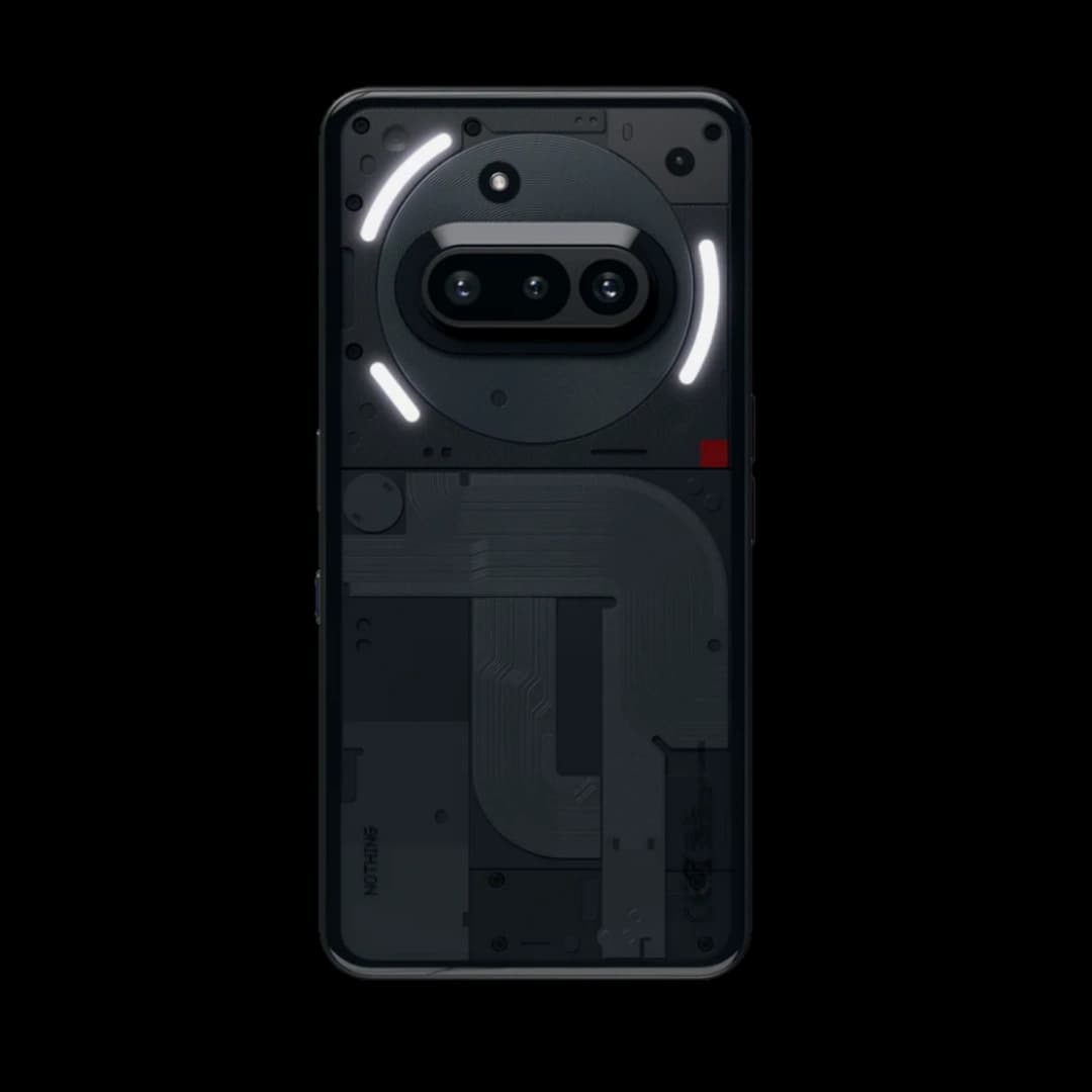 Phone 3a black color smartphone rear design with elite camera system