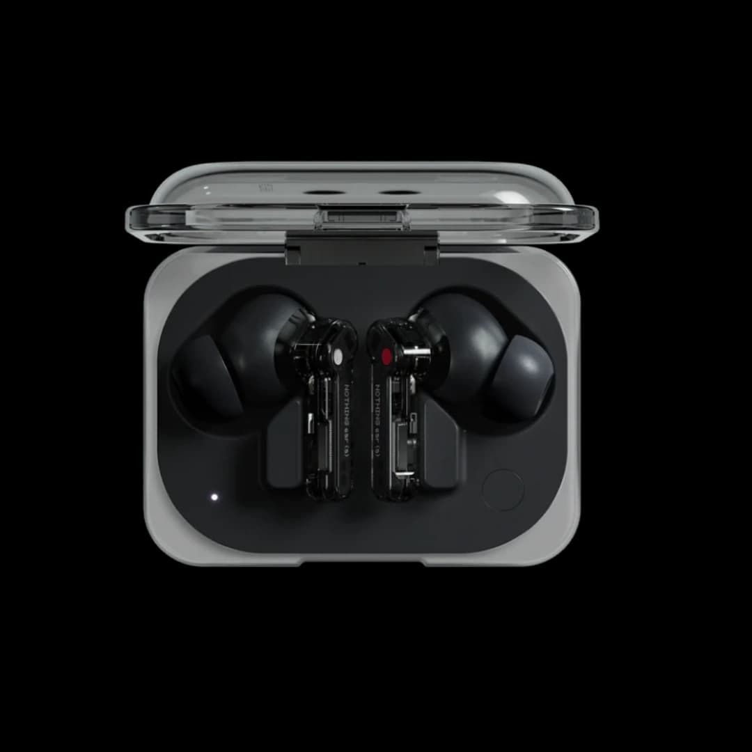 Ear a black wireless earbuds premium audio design